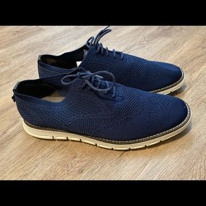 Nautica Mens Dress Shoe Navy Knit Size 10